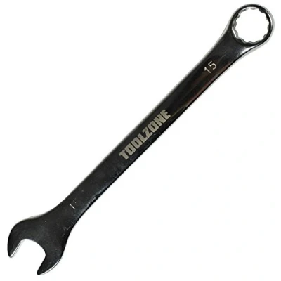 Image of AB Tools Toolzone 15mm Metric Combination Combo Spanner Wrench Ring Open Ended