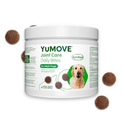 Image of YuMOVE Daily Bites for Adult Dogs Hip and Joint Supplement Stiff Aged 6 To 8 Years 150 Chews