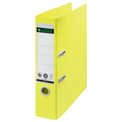 Image of Leitz Recycle Lever Arch File A4 80mm Yellow (Pack of 10) 10180015