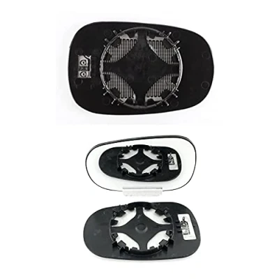 Image of Fits Nissan Micra, For 2003 to 2010 Heated Base Convex Wing Mirror RIGHT HAND ( UK Driver Side )