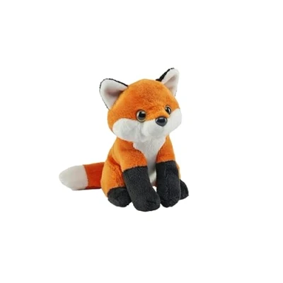 Image of Wild Republic Pocketkins Eco Red Fox, Stuffed Animal, 5 Inches, Plush Toy, Made from Recycled Materials, Friendly