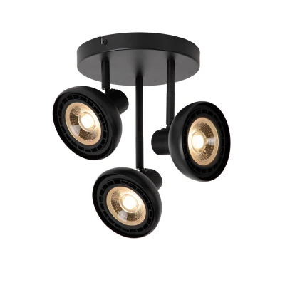 Image of Sensas Modern Ceiling spotlight Ø 25,8cm 3xGU10 (ES111) Black