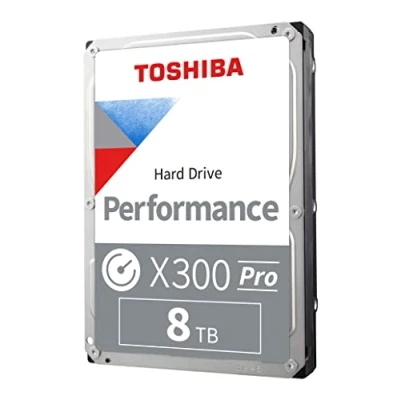 Image of Toshiba X300 PRO 8TB High Workload Performance for Creative Professionals 3.5 Inch Internal Hard Drive Up to 300 TB/Year Rate CMR SATA 6 GB/s 7200 RPM 512 MB Cache HDWR780XZSTB