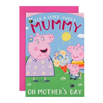 Image of Hallmark Mothers Day Card for Mummy Cute Peppa Pig Design