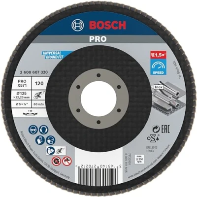 Image of Bosch 2608607320 125 mm Flap Disc