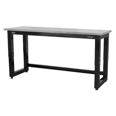 Image of Sealey Premier Steel Adjustable Workbench with Stainless Worktop 1830mm Heavy Duty