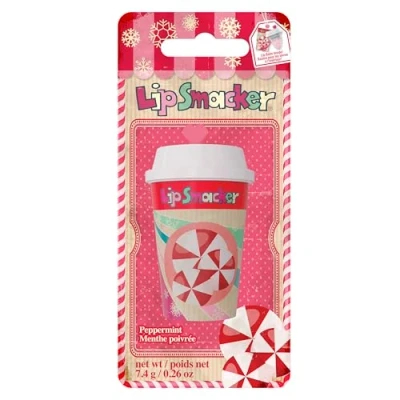 Image of Lip Smacker Holiday Frappe Cup Balm, Cute Balm for Kids, Themed, Moisturizing and Easy to Apply, Infused with Castor Seed Oil, Peppermint