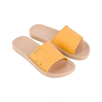 Image of Ipanema Women&#039;s Anat Classic Slide Fem Sandal, Beige/Yellow, 9 UK