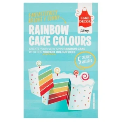 Image of Cake Decor Rainbow Colours Kit 50gr x 5 Pack