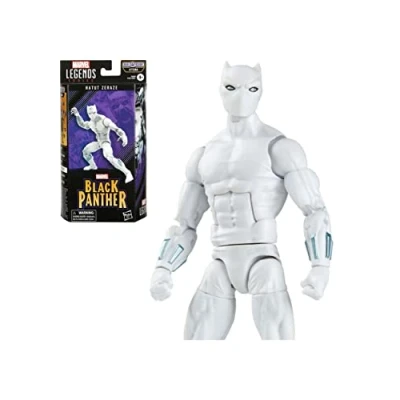 Image of Marvel Hasbro Legends Series Black Panther Hatut Zeraze 6 inch Action Figure Toy, Accessories, 1 Build A Part, F3678, Multicolor
