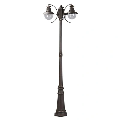 Image of Lindby path light Eddie, height 198cm, rust, metal, IP44