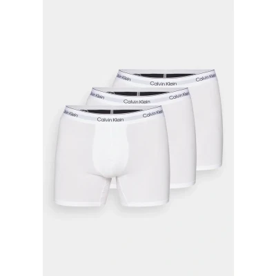Image of Calvin Klein Underwear Modern Stretch Boxer Brief 3 PACK Pants, Men&#039;s, Size: 4XL, White