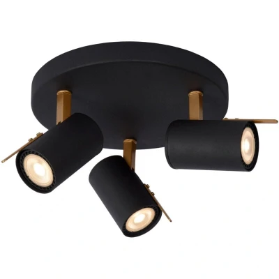 Image of Grony Modern Ceiling Spotlight LED Dim to warm GU10 3x5W 2200K/3000K Black