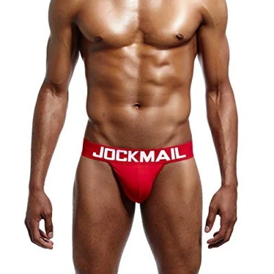 Image of Sexy Mens Briefs Bikini Cotton Basic Underwear Underpants (XL, Red)