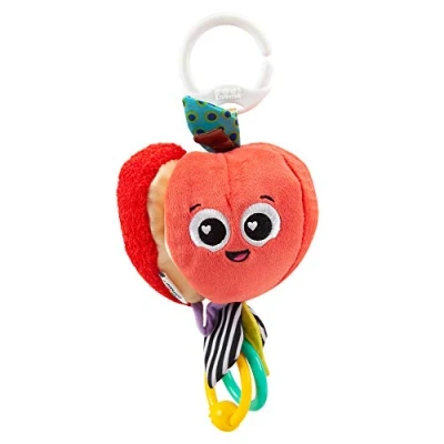 Image of LAMAZE Archer The Apple, Clip on Pram and Pushchair Newborn Baby Toy, Sensory Toy for Babies with Colours Sounds, Development Boys Girls Aged 0 to 24 Months, Multicoloured