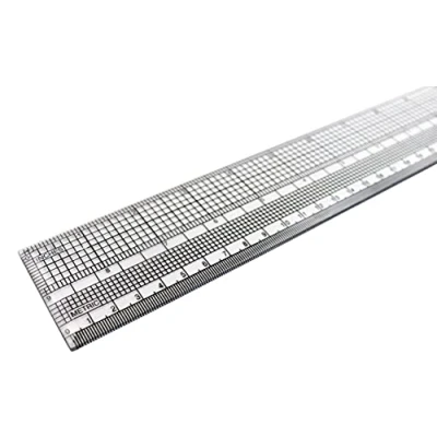 Image of Liquidraw Grading Ruler For Pattern Making, Maker Quilting Sewing 45cm 18&quot; Imperial &amp; Metric Measurements Dressmaking