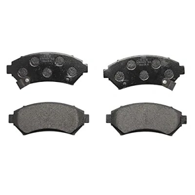 Image of 18045382 Brake pad set BOSCH 0 986 424 466 Low Metallic with acoustic wear warning anti squeak plate CADILLAC: Seville V