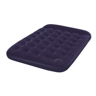 Image of Pavillo Airbed Quick Inflation Outdoor Air Mattress with Built In Foot Pump/Pillow, Blue, King