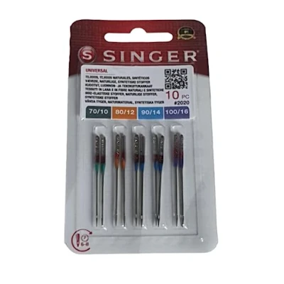 Image of bergère de france GENUINE Singer 2020 Standard Needles For Woven uksewing. com Pack of 10