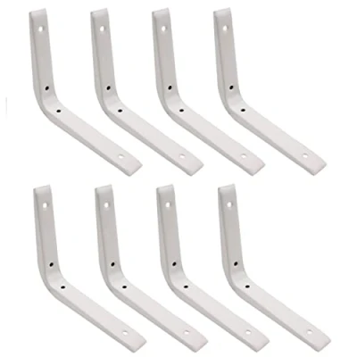 Image of Strong Shelf Bracket Reinforced 150x125mm White Pack of 8 EAI Brand