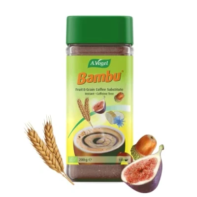 Image of A.Vogel Bambu Fruit &amp; Grain Coffee Substitute Caffeine free Organically Grown Natural Ingredients 130 Servings 200g