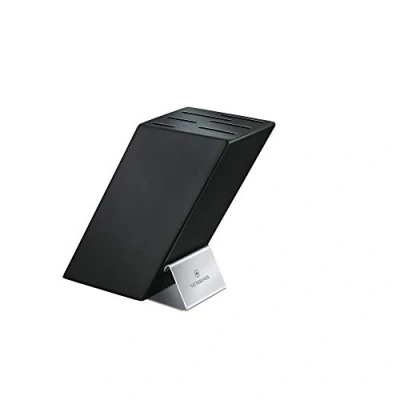 Image of Victorinox Knife Block, For 6 Kitchen Knives, Storage, Space Saving, Wood, Black