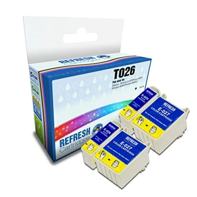 Image of Refresh Cartridges Compatible Ink Cartridge Replacement for Epson T026 (Multi Colour)