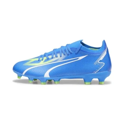 Image of PUMA Women&#039;s Match FG/AG WN&#039;s Soccer Shoe, Ultra Blue White PRO Green, 4 UK