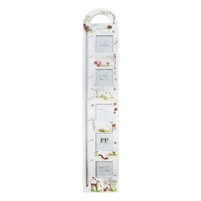 Image of Lesser &amp; Pavey Forest Friends Animal Themed Wall Height Chart 70 to 140cm and Photo Frame with Space for Five Photos at Each Growth Stage