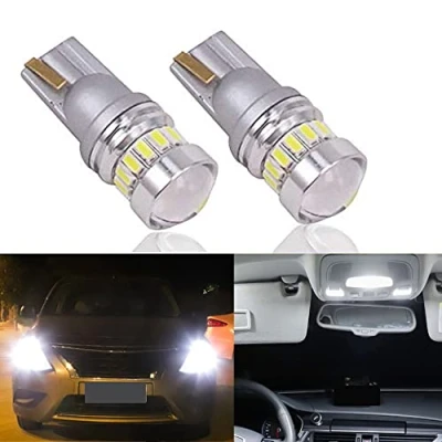 Image of Eseastar T10 W5W 501 LED Bulbs 6000K White 194 168 161 12961 175 239 2825 12V 24V with Projector For Car Sidelight Backup Interior Dome Number Plate Light, 2 Pack