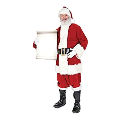 Image of Star Cutouts SC15 Holding Official Lifesize Decoration Santa Father Christmas with Small Sign Perfect for Grottos and Festive Displays Including Shops Height 180cm