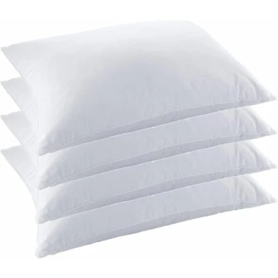 Image of IMFAA Terry Pack 4 Waterproof Pillow Protector Soft and Comfortable Pillowcase Protectors Anti Allergy Breathable Cover (4 x Zipped)