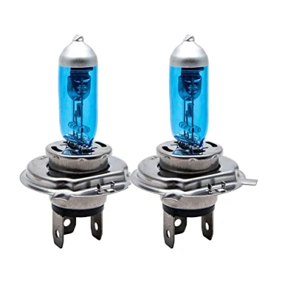 Image of Xenon Headlight Bulb H4, 2 x MASO Super White Vehicle Car Bulbs, 100W 6000K Halogen Headlamp,12V ...