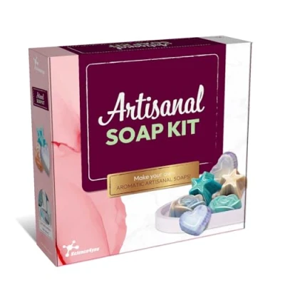 Image of Science4you Artisanal, Make 3 Different Scented Soaps, Educational Kits for Adults UK, A Craft Gifts Women &amp; Mens, Multicolor