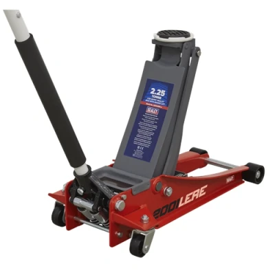 Image of Sealey Trolley Jack 2.25 Tonne Low Profile Rocket Lift Red