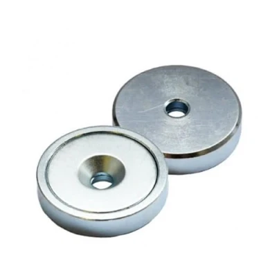 Image of Eclipse Magnetics Neodymium Shallow Pot with Countersunk hole Ø25x7mm, E1002/NEO