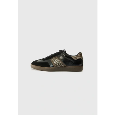 Image of Tamaris Women&#039;s Damen Sneaker Low 1 23624 43, Black Snake, 8 UK