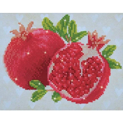 Image of DIAMOND DOTZ Painting, Beginner Kit, Good Fortune Pomegranits, 25x 20cm
