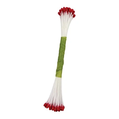 Image of PME Stamens for Sugar Flowers Medium Pearl Red (Pack of 50)