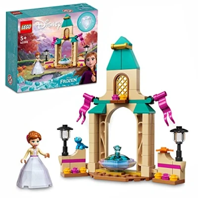 Image of LEGO 43198 Disney Anna’s Castle Courtyard Diamond Dress Set, Buildable Princess Toy with Collectable Frozen 2 Mini Doll Figure