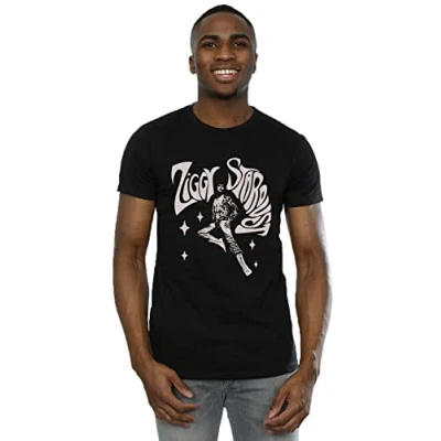 Image of David Bowie Men&#039;s Ziggy Pose T Shirt Black Large