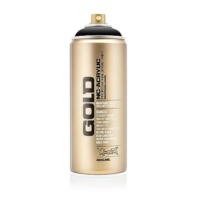 Image of Montana Cans 285783 Spray Can 400 ml Gold GLD400/S9000 Shock Colors Black