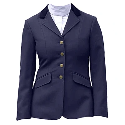 Image of Shires Aston Horse Riding Show Jacket in Navy Ladies 34,