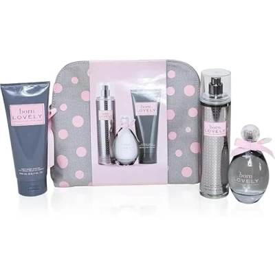 Image of Sarah Jessica Parker Born Lovely EDP 100ml, Body Lotion 200ml, Mist 250ml &amp; Zip Bag