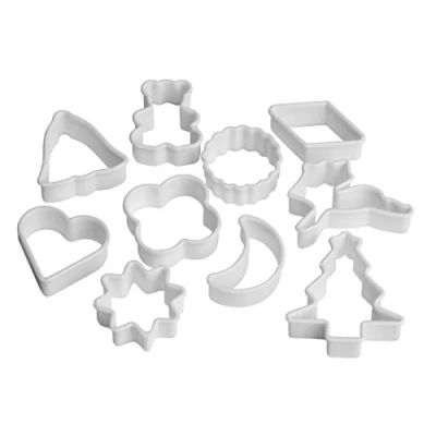Image of Premier Housewares 806578 Cookie Cutters Set of 10, White H33 x W15 D4cm