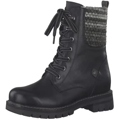 Image of MARCO TOZZI Women&#039; 2 26220 29 fashion boots, Black (Black Comb), 6.5 UK