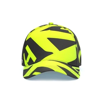 Image of Mercedes AMG Petronas F1 Lewis Hamilton AOP Cap Black//Yellow One Size Fits Most