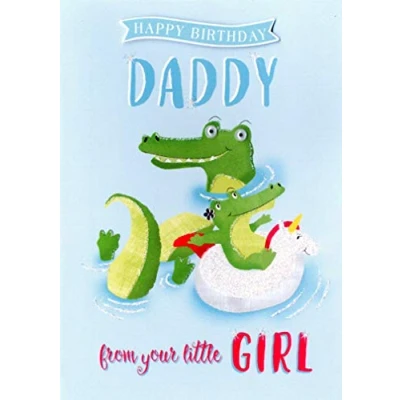 Image of Just To Say Daddy From Little Girl Birthday Greeting Card Second Nature Cards JT165