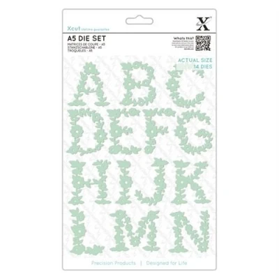 Image of docrafts XCU 503058 Floral Alphabet Letters O Z Metal Die