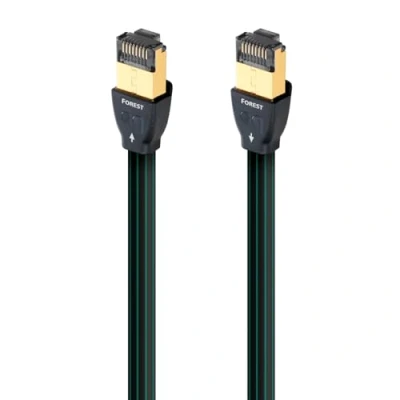 Image of AudioQuest 1.5m RJ/E Forest Network Cable Cat7 Black Cables (1.5m, Cat7, RJ 45, Black)